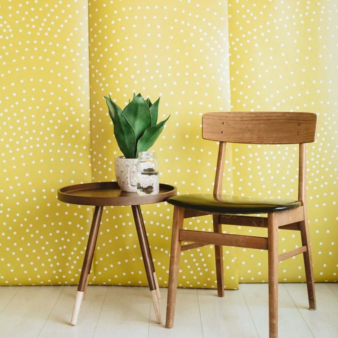 Crescent Polka Dot Wallpaper Mural