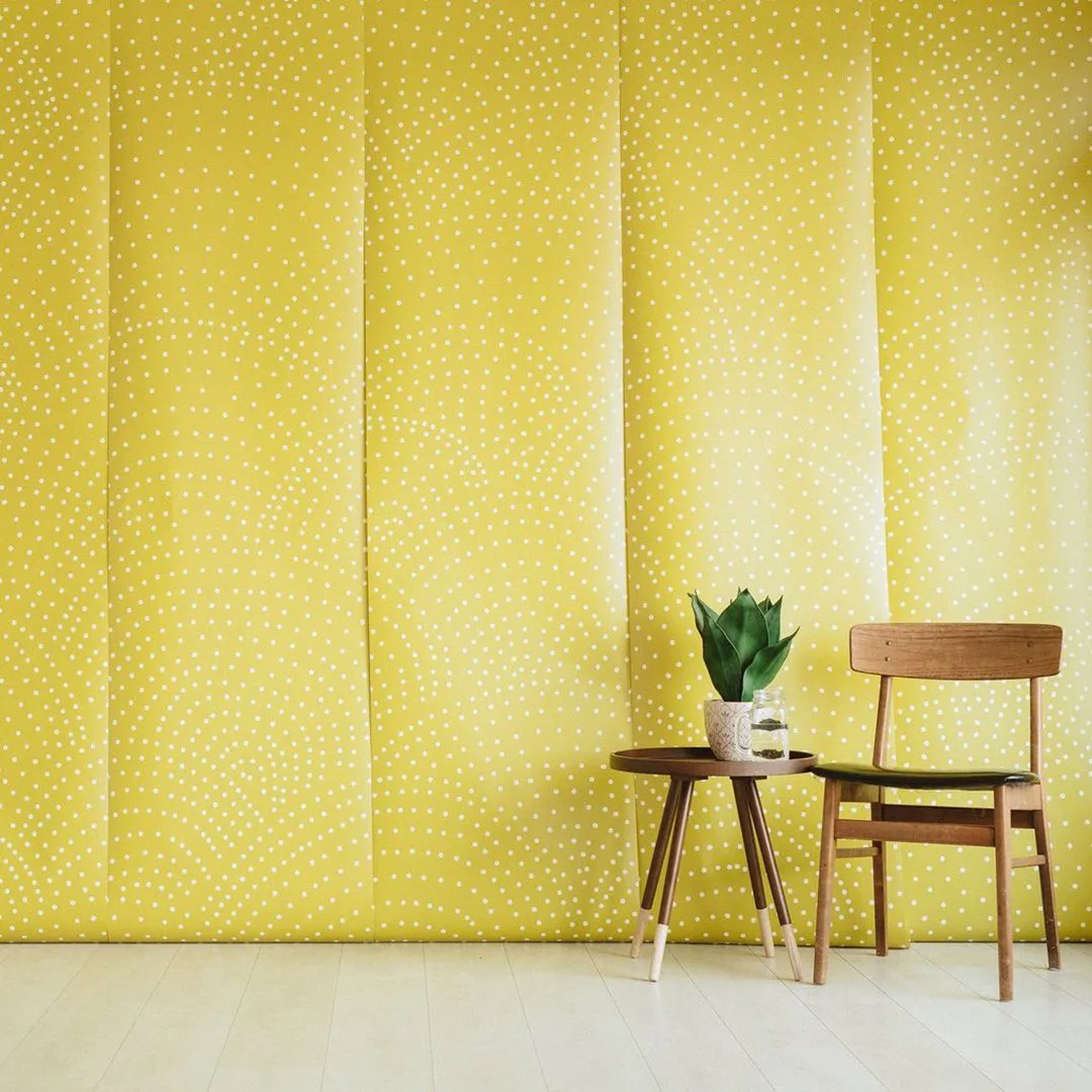 Crescent Polka Dot Wallpaper Mural