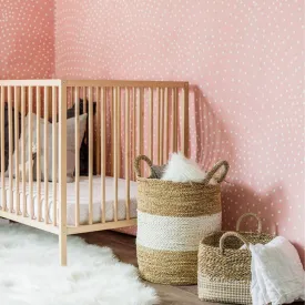 Crescent Polka Dot Wallpaper Mural