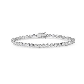 Diamond Tennis Bracelet (6.75 ct.) Bezel Setting in 14K Gold