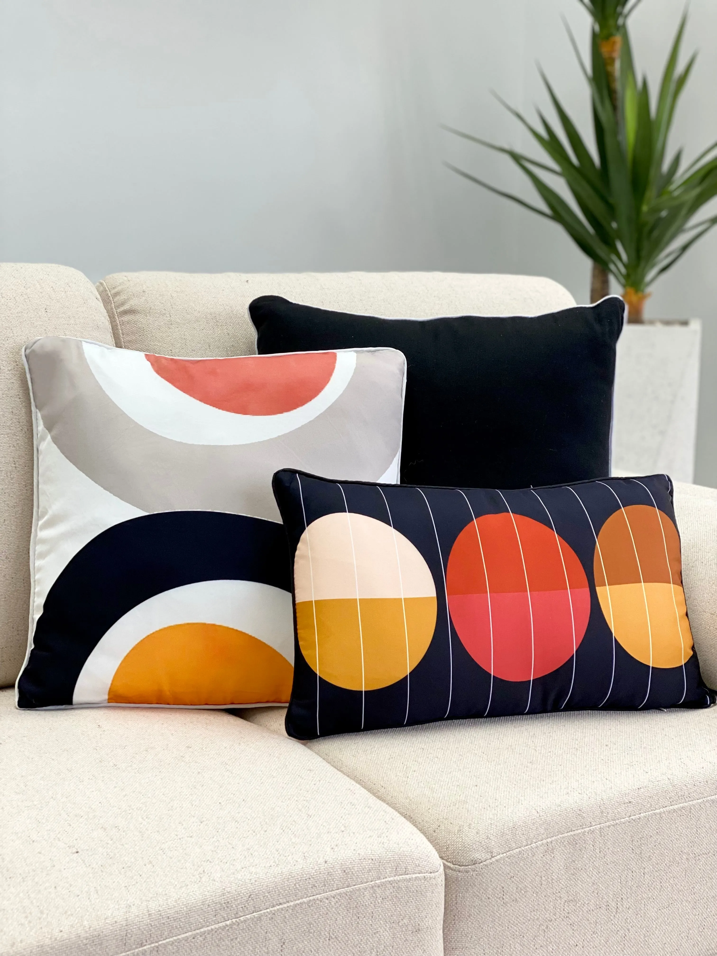 Earth Arch Abstract Printed Pillow