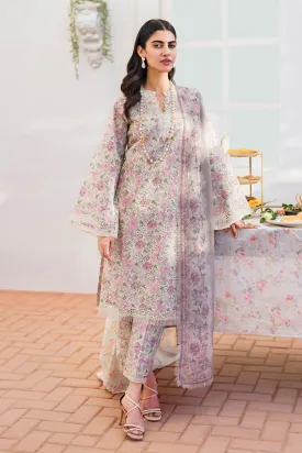 EMBROIDERED PRINTED LAWN UF-638