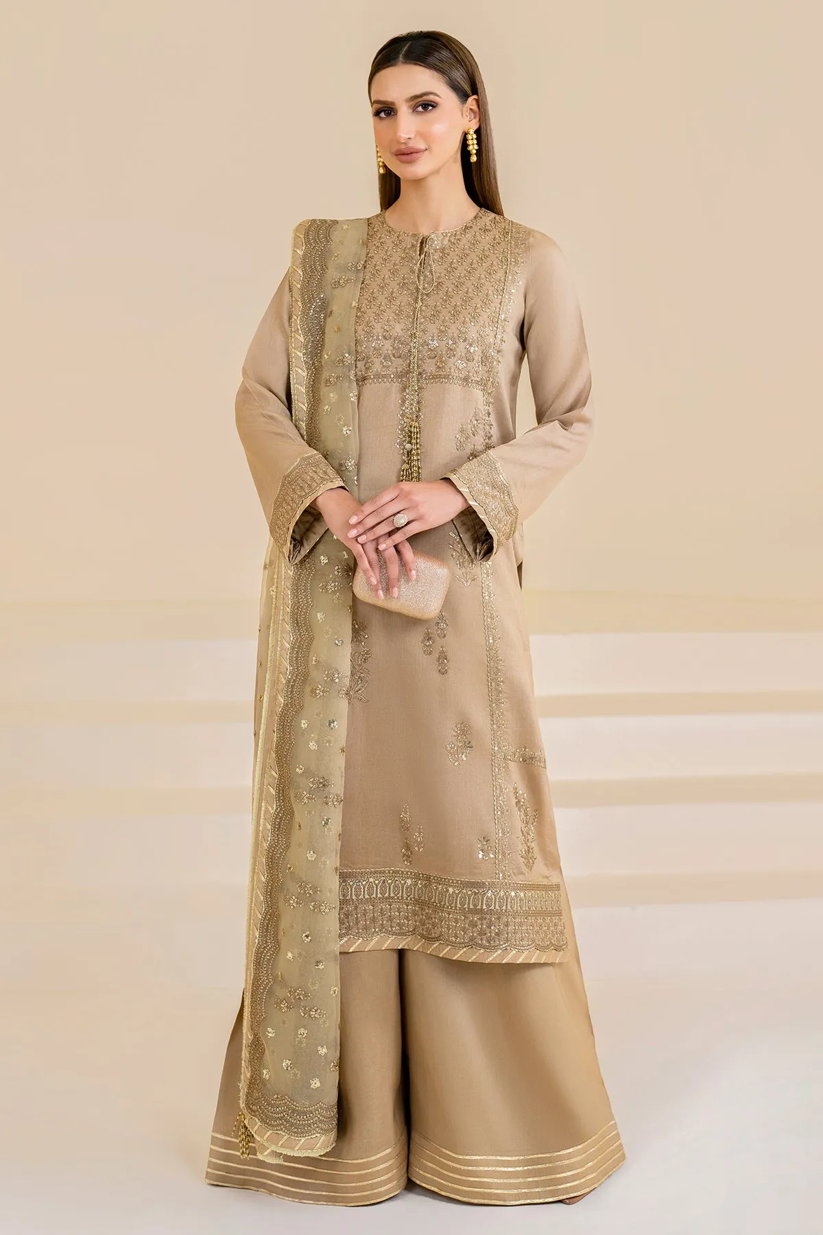 Embroidered Raw Silk UR-7024