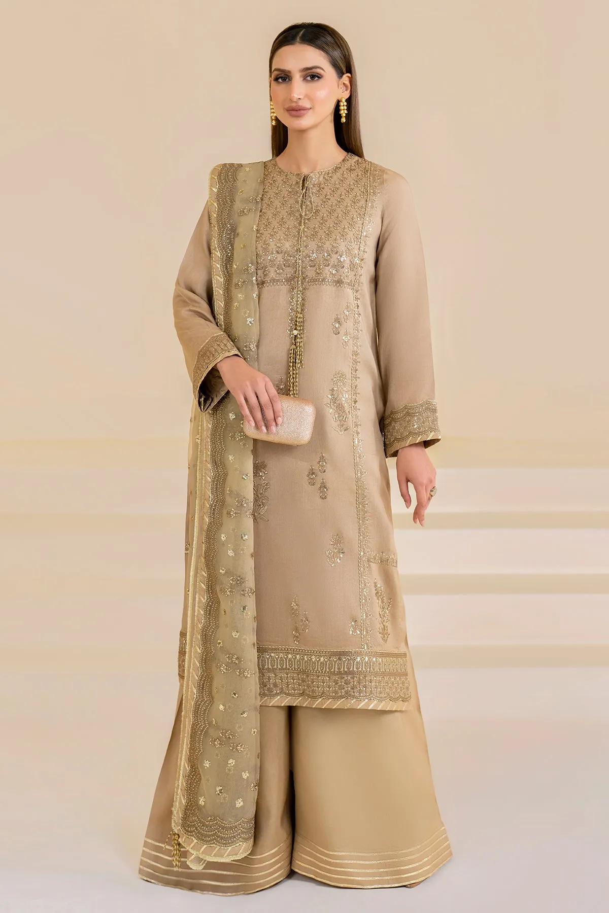 Embroidered Raw Silk UR-7024