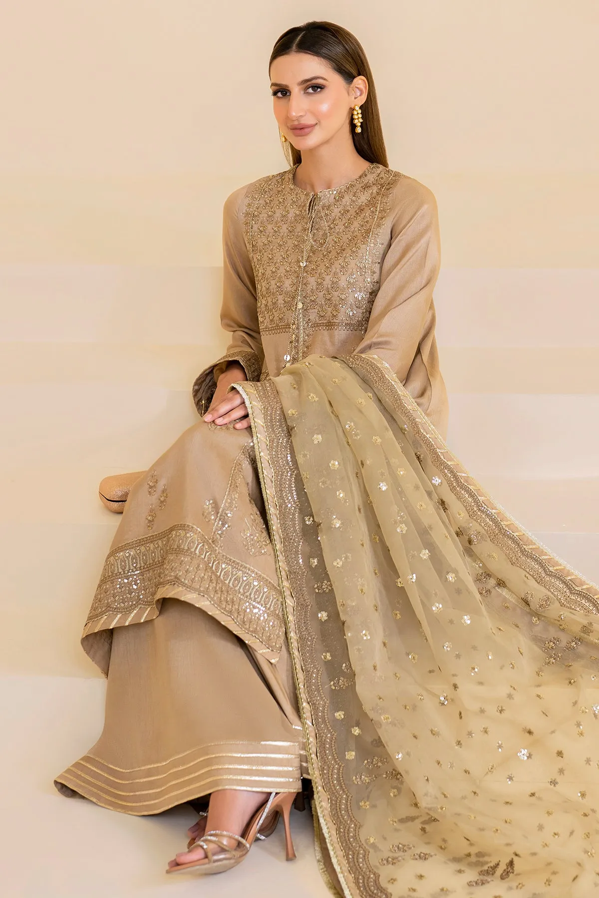 Embroidered Raw Silk UR-7024