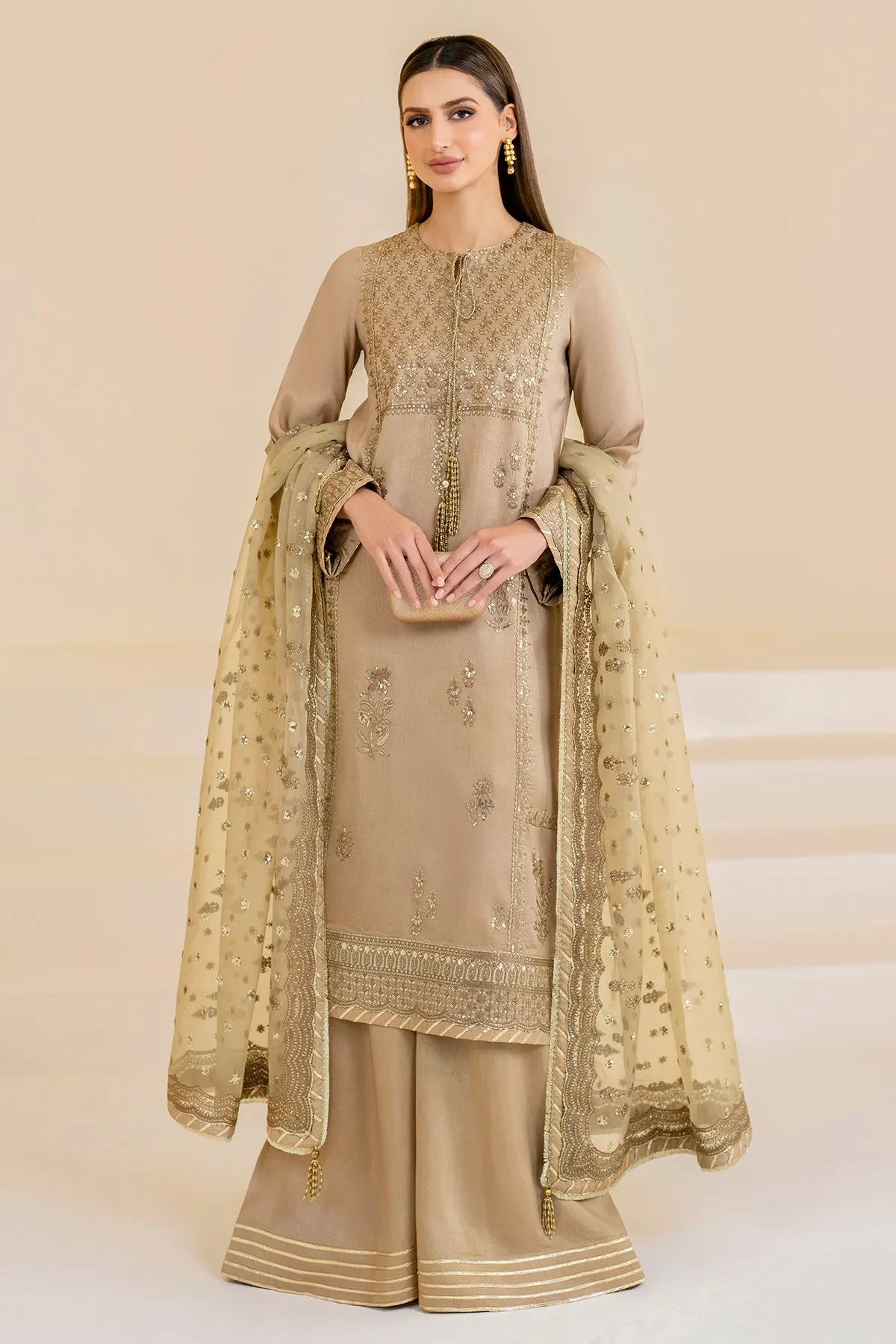 Embroidered Raw Silk UR-7024