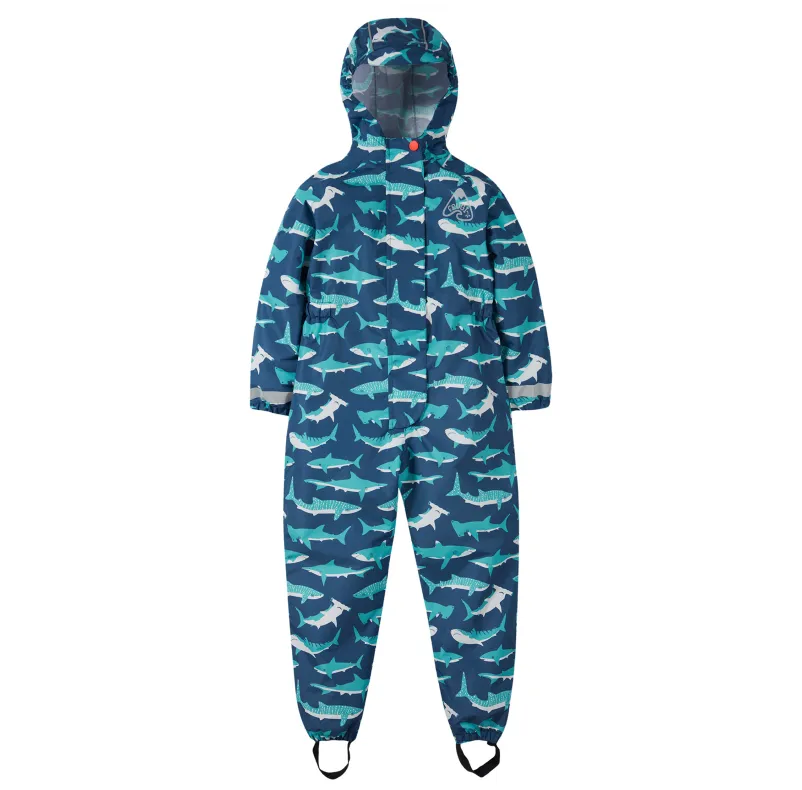 Frugi Rain Or Shine Suit - Tropical Sea Sharks