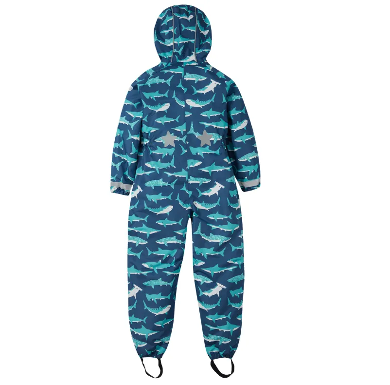 Frugi Rain Or Shine Suit - Tropical Sea Sharks