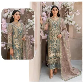 Grey Elegant Pakistani Style Salawar Kameez