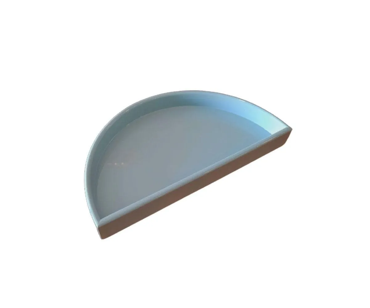 Half Moon Tray - Light Blue