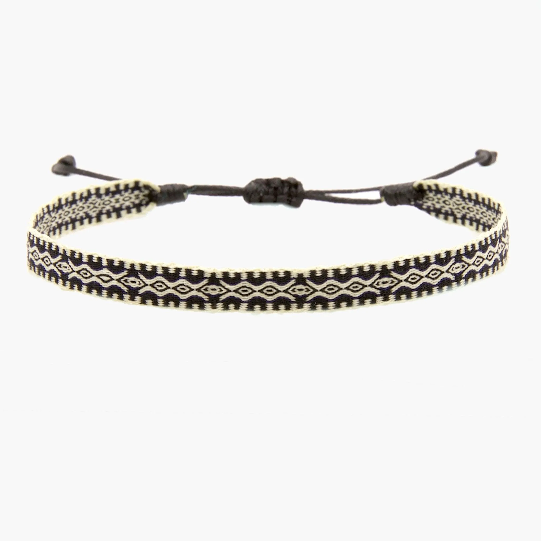 Handmade Purnama Bracelet (Cream/Black)