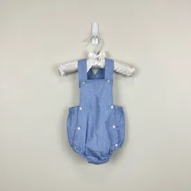 Jacadi Paris Blue Anchor Shortall Romper 3 Months