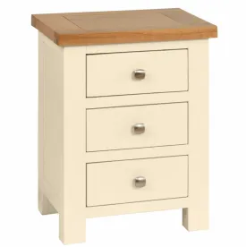 Manor Collection Dorset Painted 3 Drawer Bedside