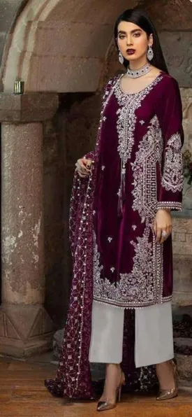 Maroon Georgette Designer Boutique Style Dress