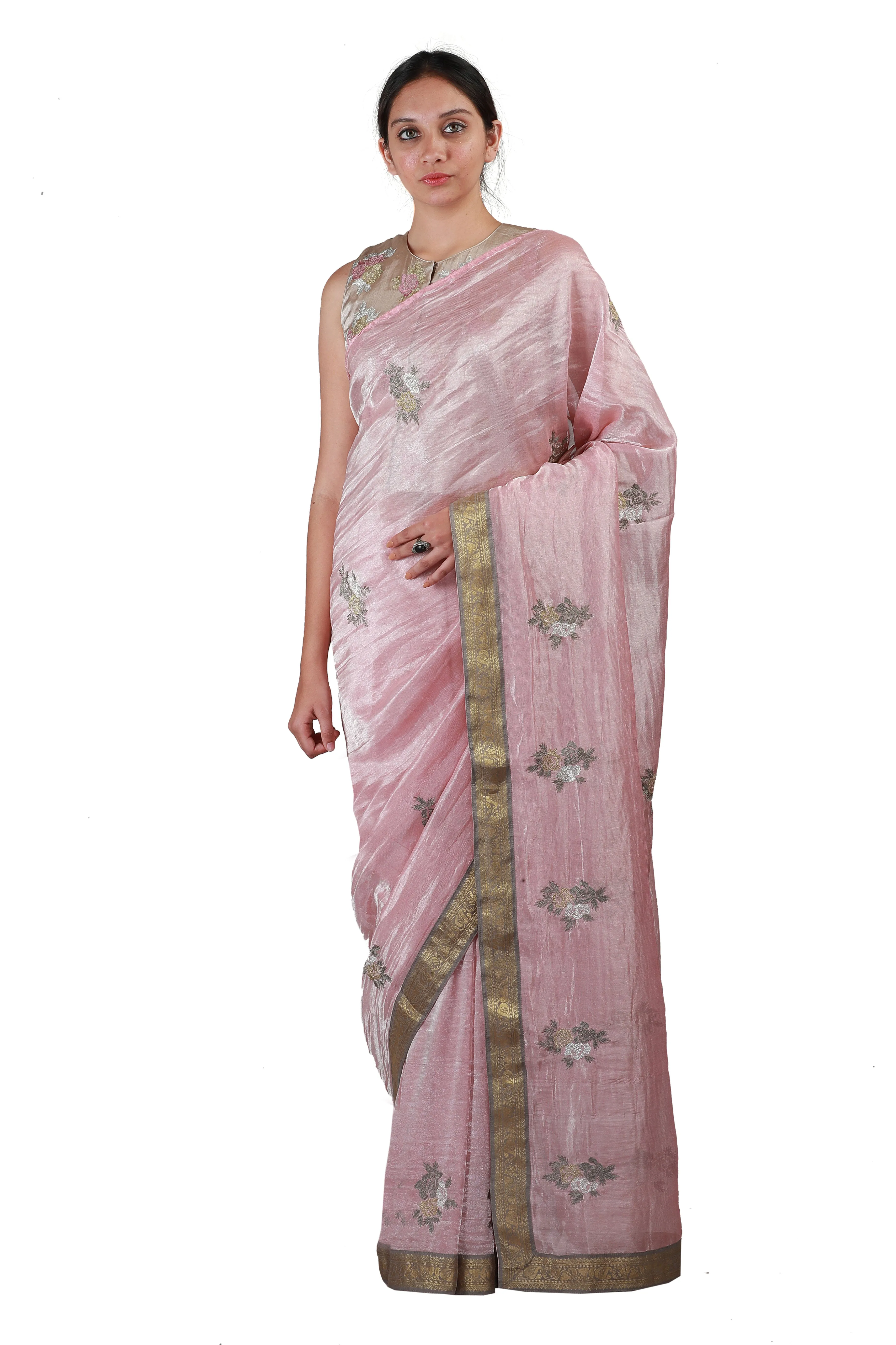 Mauve Pink Saree