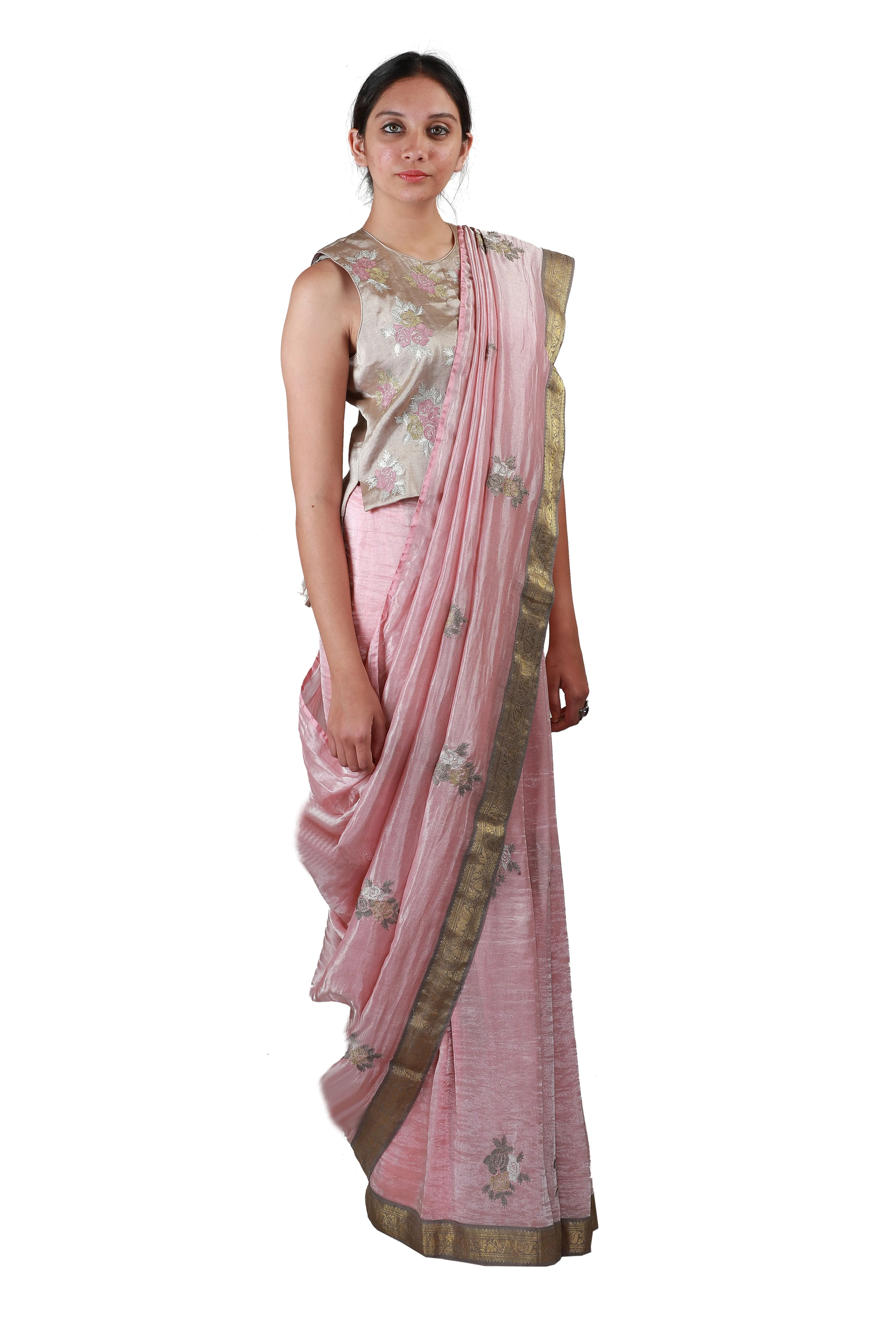 Mauve Pink Saree