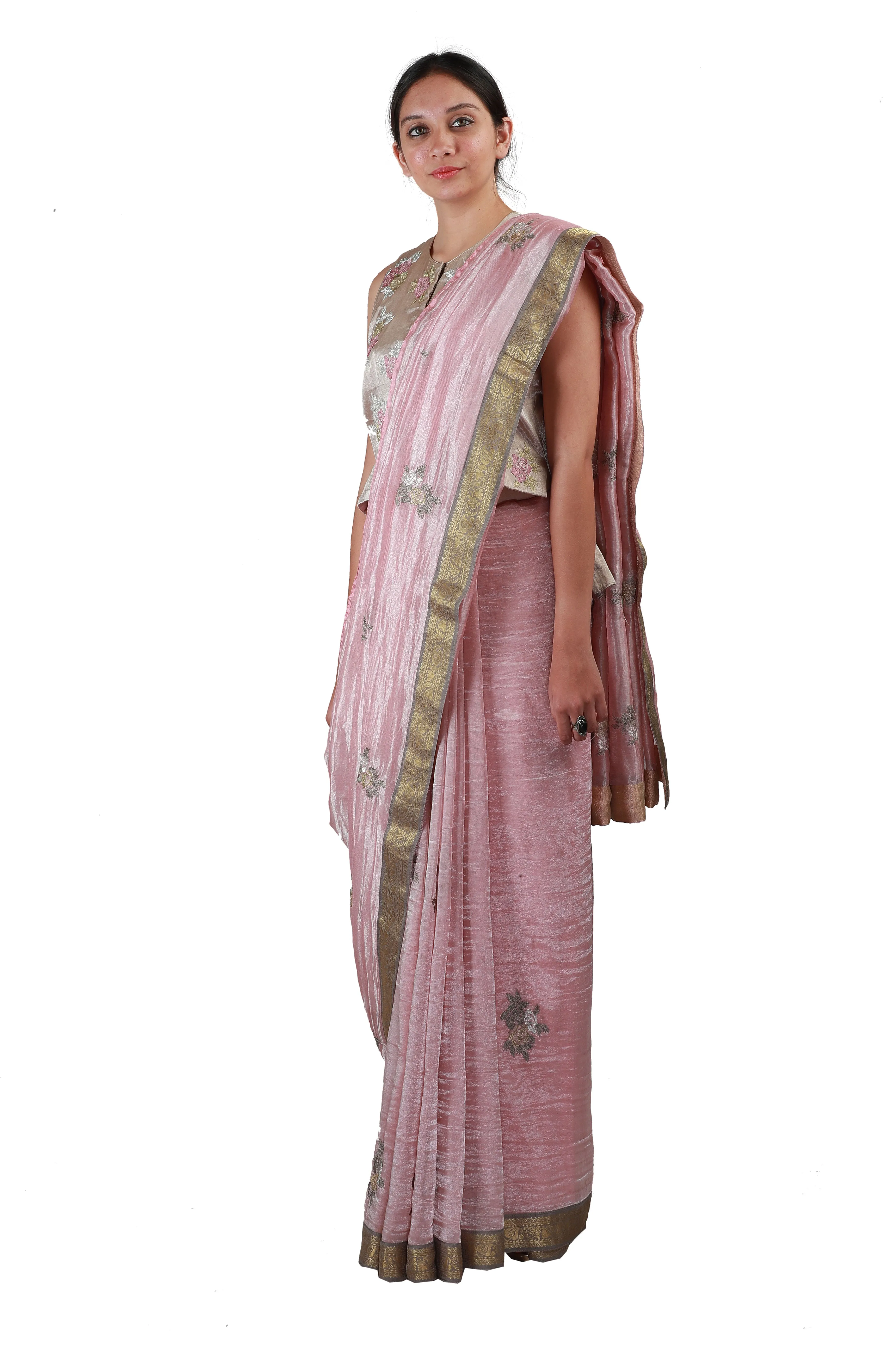 Mauve Pink Saree