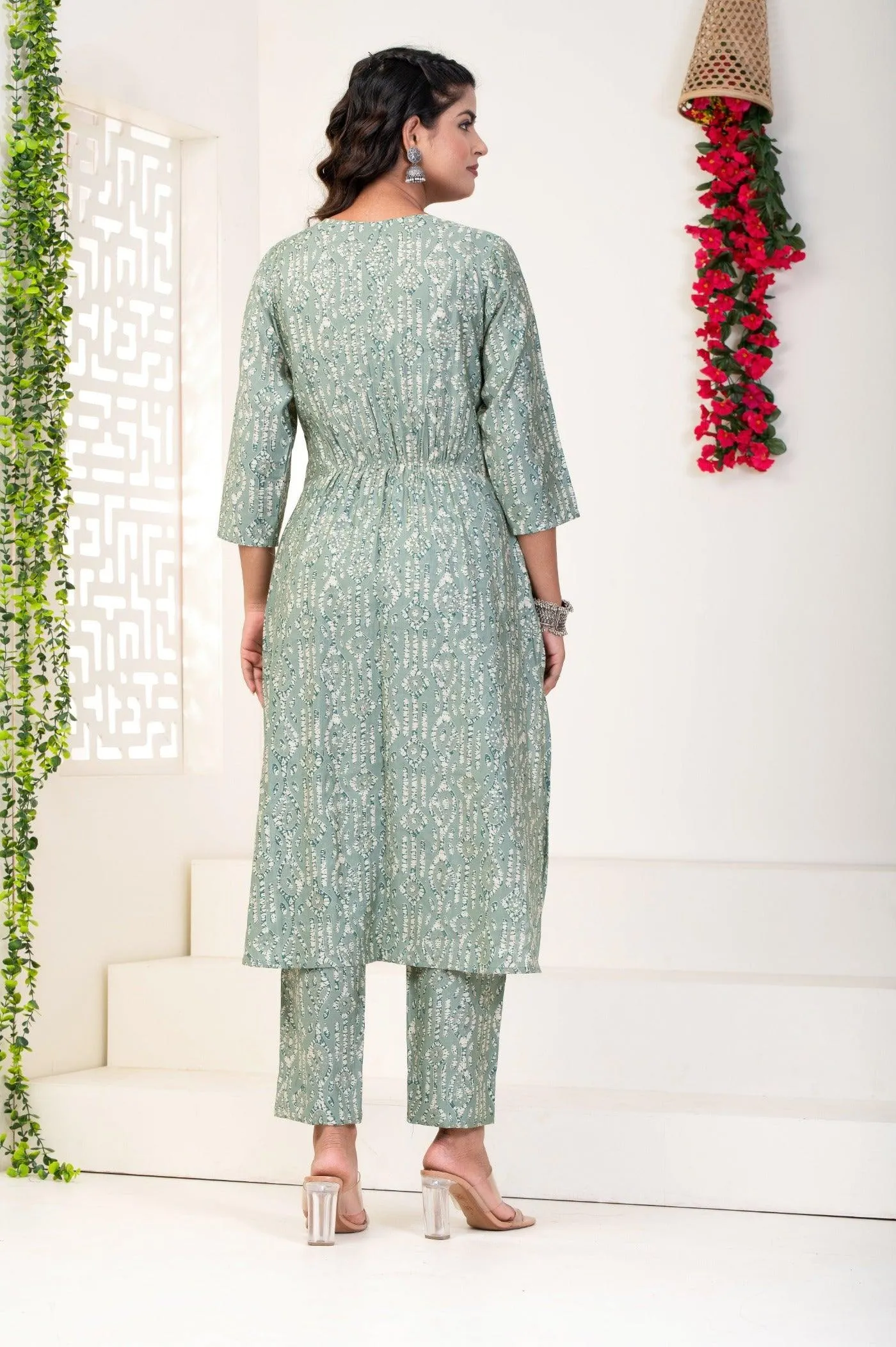 Modal Chanderi Fine Fabric in a Mesmerizing Blue Kurti Set