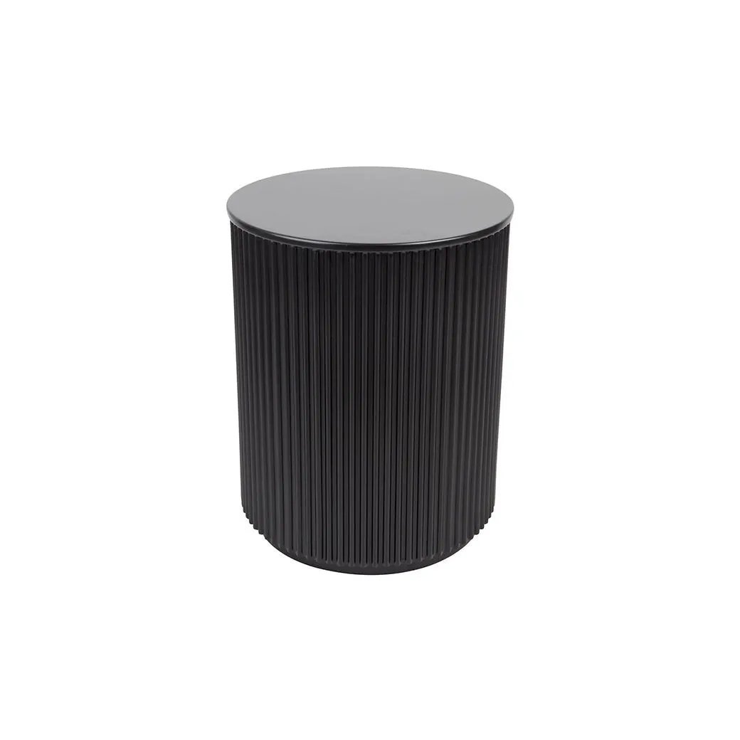 Monaco Black Round Side Table