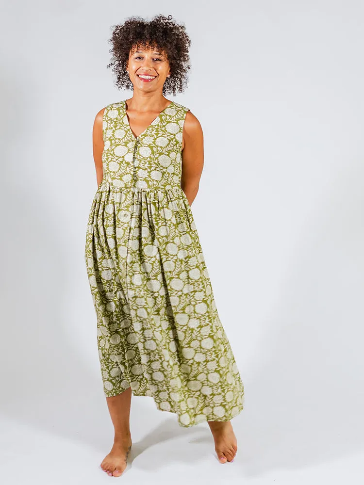 Olivia Dress - Pear Floral