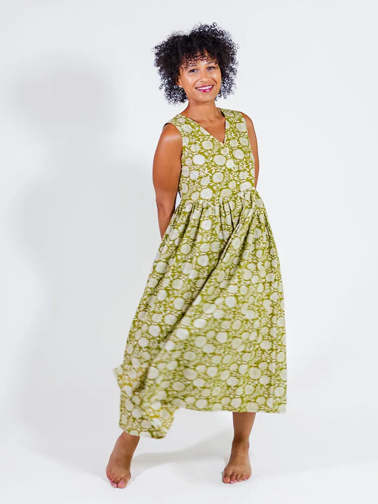 Olivia Dress - Pear Floral