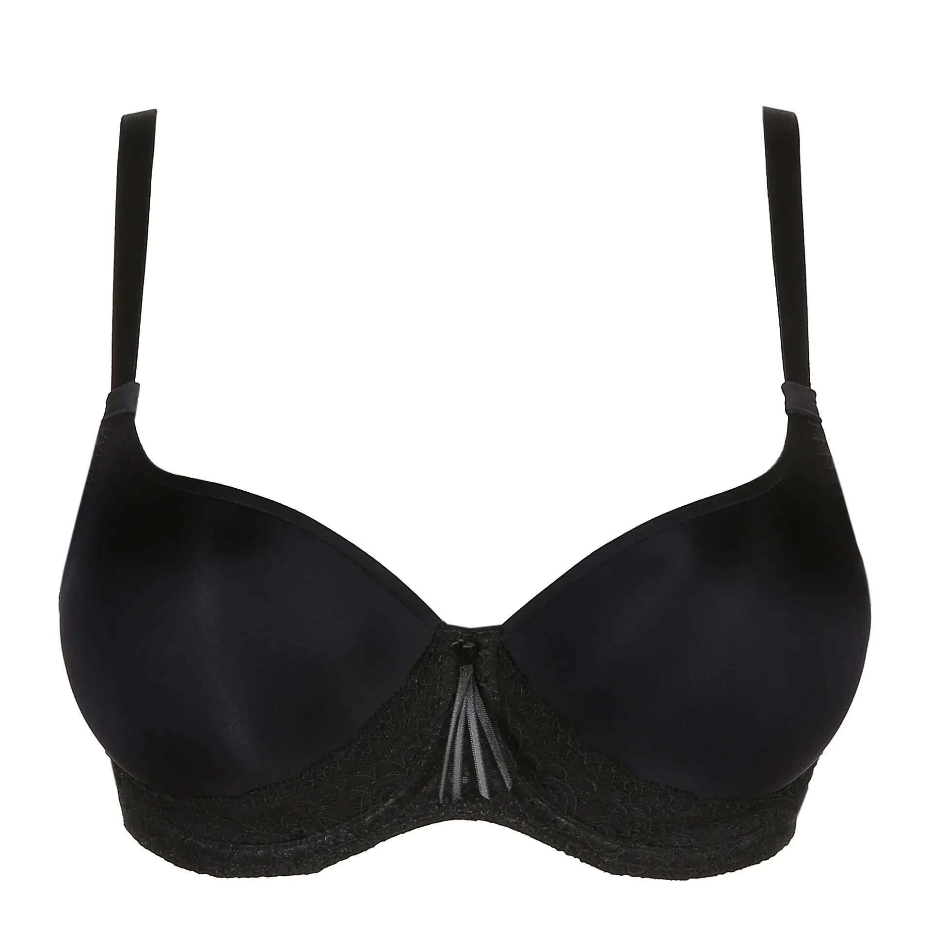 Prima Donna Twist-Padded Balcony Bra-I Do-Black, Silky Tan