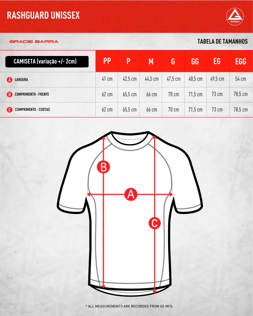 Rashguard Ranqueada M/C Unissex V3- Branca