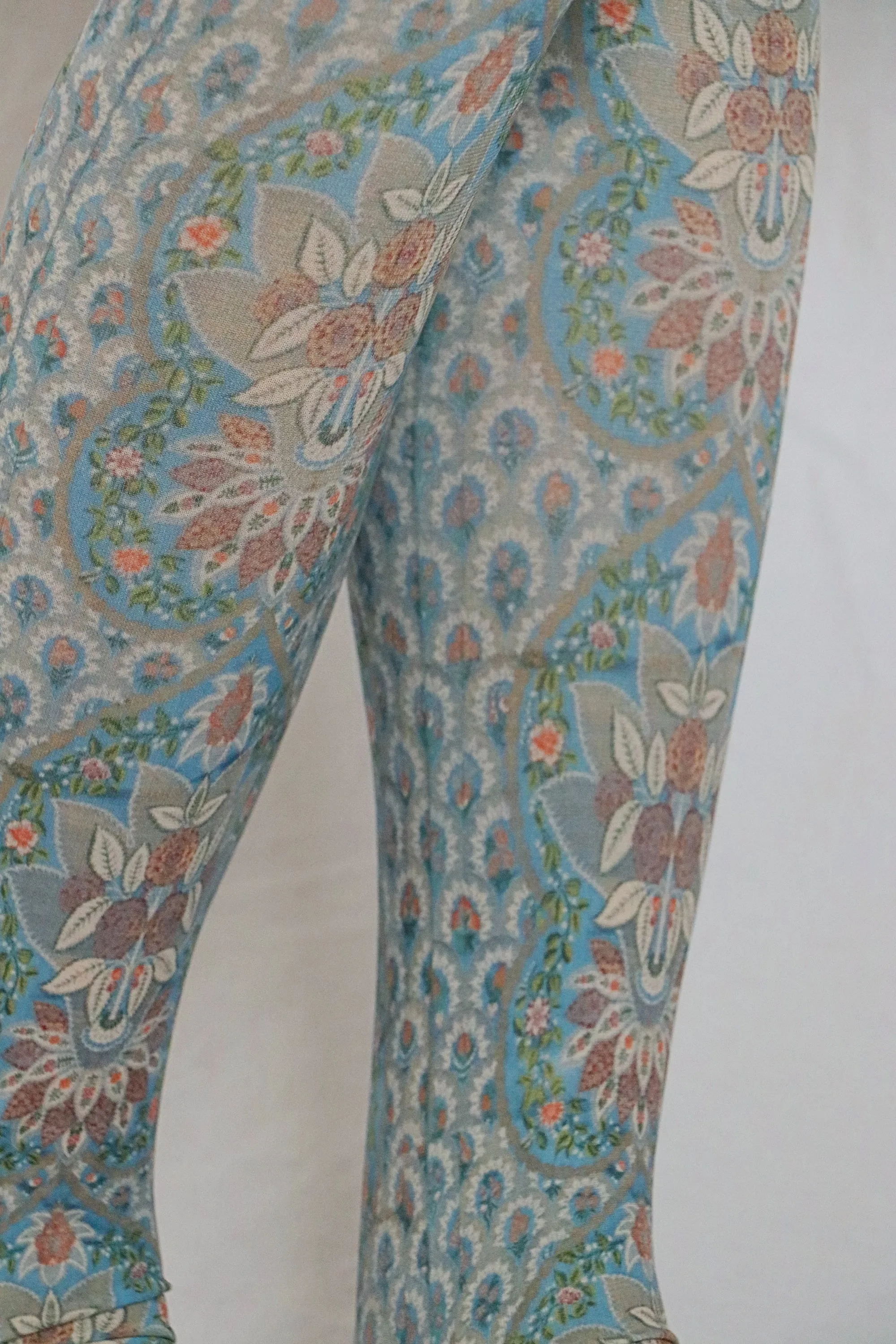 Silk Panel Printed Art Tights