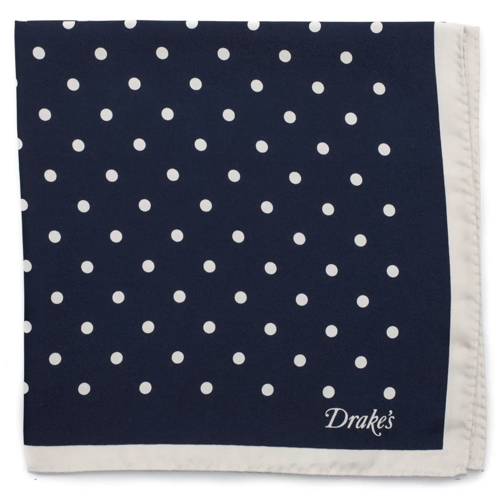 Silk Print Dots Pocket Square