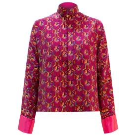 SPARKLE BY KAREN CHAN x  HK Heritage Museum【PUZZLE CUBE】100% Silk Mini Tang Jacket / Mini Kung Fu Jacket (我們的兒時玩意) (扭計骰)