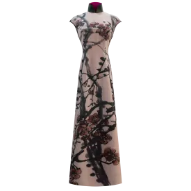 SPARKLE COLLECTION x HKMoA【PLUM BLOSSOMS】100% Silk Cheongsam (Cap Sleeve) (紅梅圖) (吳昌碩)