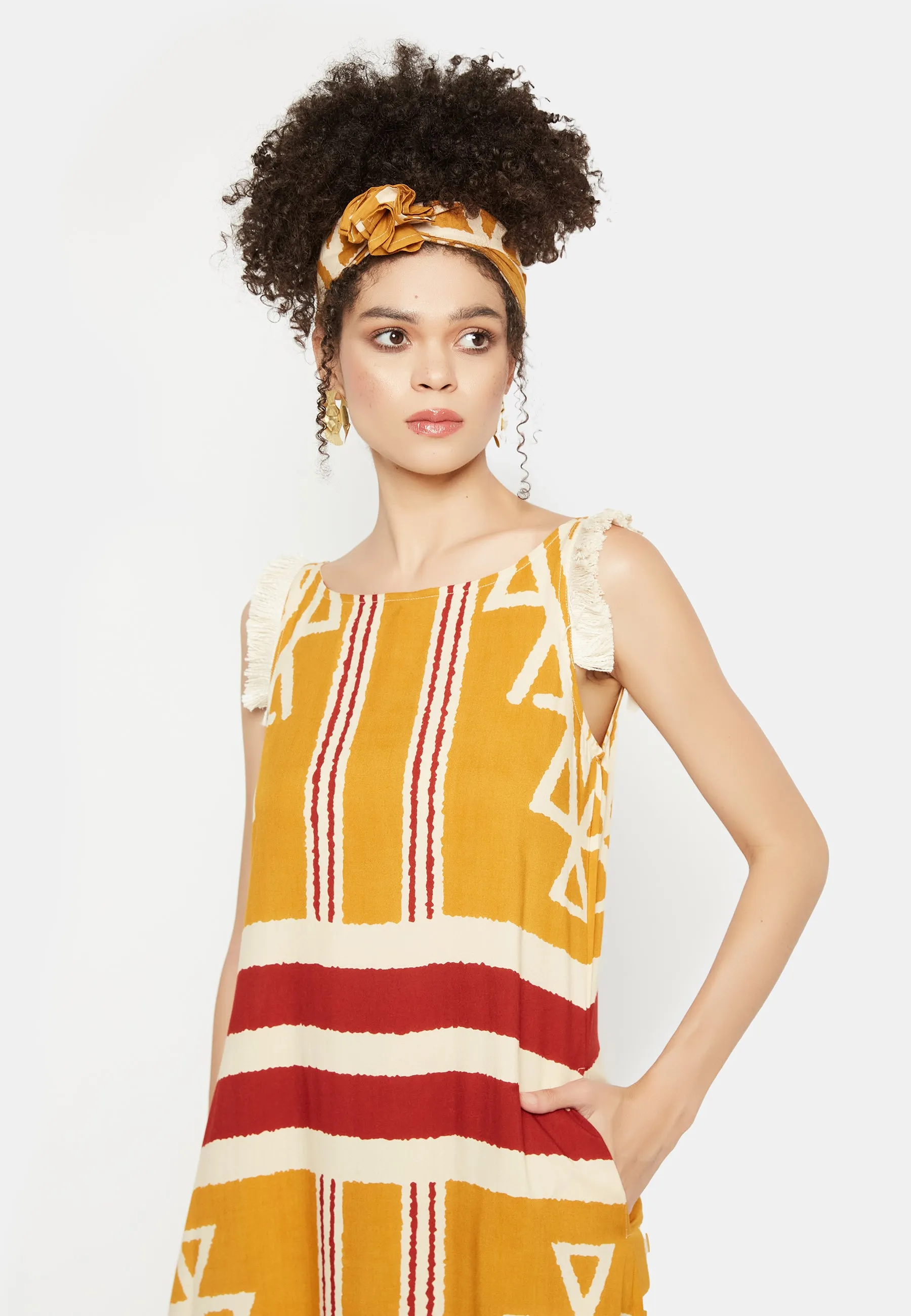 Stiloso Saffron Dress