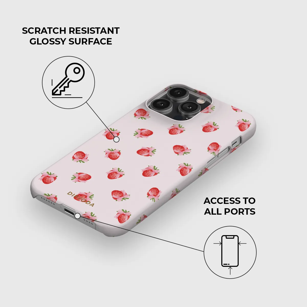 Strawberry Kiss Phone Case