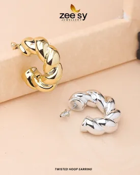 Twisted Hoop Earring